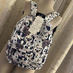 Bag pack black/white /light blue